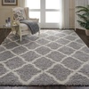 image:imageNourison Home Ultra Plush Shag Charcoal Beige 9 x 12 Area Rug  Easy Clean Non Shedding Bed Room Living Room Dining Room Kitchen 9 x 12GreyIvory