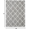 image:imageNourison Home Ultra Plush Shag Charcoal Beige 9 x 12 Area Rug  Easy Clean Non Shedding Bed Room Living Room Dining Room Kitchen 9 x 12GreyIvory