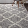 image:imageNourison Home Ultra Plush Shag Charcoal Beige 9 x 12 Area Rug  Easy Clean Non Shedding Bed Room Living Room Dining Room Kitchen 9 x 12GreyIvory