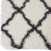 image:imageNourison Home Ultra Plush Shag Charcoal Beige 9 x 12 Area Rug  Easy Clean Non Shedding Bed Room Living Room Dining Room Kitchen 9 x 12IvoryCharcoal