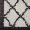 image:imageNourison Home Ultra Plush Shag Charcoal Beige 9 x 12 Area Rug  Easy Clean Non Shedding Bed Room Living Room Dining Room Kitchen 9 x 12IvoryCharcoal