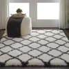 image:imageNourison Home Ultra Plush Shag Charcoal Beige 9 x 12 Area Rug  Easy Clean Non Shedding Bed Room Living Room Dining Room Kitchen 9 x 12IvoryCharcoal