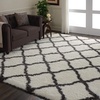 image:imageNourison Home Ultra Plush Shag Charcoal Beige 9 x 12 Area Rug  Easy Clean Non Shedding Bed Room Living Room Dining Room Kitchen 9 x 12IvoryCharcoal