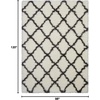image:imageNourison Home Ultra Plush Shag Charcoal Beige 9 x 12 Area Rug  Easy Clean Non Shedding Bed Room Living Room Dining Room Kitchen 9 x 12IvoryCharcoal