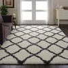 image:imageNourison Home Ultra Plush Shag Charcoal Beige 9 x 12 Area Rug  Easy Clean Non Shedding Bed Room Living Room Dining Room Kitchen 9 x 12IvoryCharcoal