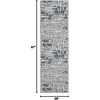 image:imageNourison Home Urban Chic Eclectic GreyMulticolor 9 x 12 Area Rug Easy Clean Non Shedding Bed Room Living Room Dining Room Kitchen 9x12Ivory