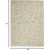 image:imageNourison Home Vail Indigo Ivory 53 x 73 Area Rug  Easy Clean Non Shedding Bed Room Living Room Dining Room Kitchen 5 x 7IVGreen