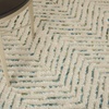 image:imageNourison Home Vail Indigo Ivory 53 x 73 Area Rug  Easy Clean Non Shedding Bed Room Living Room Dining Room Kitchen 5 x 7IVGreen