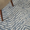 image:imageNourison Home Vail Indigo Ivory 53 x 73 Area Rug  Easy Clean Non Shedding Bed Room Living Room Dining Room Kitchen 5 x 7IndigoIvory