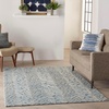 image:imageNourison Home Vail Indigo Ivory 53 x 73 Area Rug  Easy Clean Non Shedding Bed Room Living Room Dining Room Kitchen 5 x 7IndigoIvory