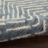 image:imageNourison Home Vail Indigo Ivory 53 x 73 Area Rug  Easy Clean Non Shedding Bed Room Living Room Dining Room Kitchen 5 x 7IndigoIvory