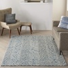 image:imageNourison Home Vail Indigo Ivory 53 x 73 Area Rug  Easy Clean Non Shedding Bed Room Living Room Dining Room Kitchen 5 x 7IndigoIvory