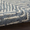 image:imageNourison Home Vail Indigo Ivory 53 x 73 Area Rug  Easy Clean Non Shedding Bed Room Living Room Dining Room Kitchen 5 x 7IndigoIvory
