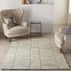 image:imageNourison Home Vail White Blue 23 x 76 Area Rug  Easy Clean Non Shedding Bed Room Living Room Dining Room Kitchen 8 RunnerGreyWhite
