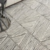 image:imageNourison Home Vail White Blue 23 x 76 Area Rug  Easy Clean Non Shedding Bed Room Living Room Dining Room Kitchen 8 RunnerGreyWhite