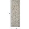 image:imageNourison Home Vail White Blue 23 x 76 Area Rug  Easy Clean Non Shedding Bed Room Living Room Dining Room Kitchen 8 RunnerGreyWhite