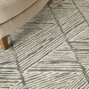 image:imageNourison Home Vail White Blue 23 x 76 Area Rug  Easy Clean Non Shedding Bed Room Living Room Dining Room Kitchen 8 RunnerGreyWhite