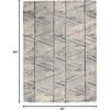 image:imageNourison Home Vail White Blue 23 x 76 Area Rug  Easy Clean Non Shedding Bed Room Living Room Dining Room Kitchen 8 RunnerWhite Blue