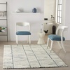 image:imageNourison Home Vail White Blue 23 x 76 Area Rug  Easy Clean Non Shedding Bed Room Living Room Dining Room Kitchen 8 RunnerWhite Blue