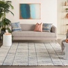 image:imageNourison Home Vail White Blue 23 x 76 Area Rug  Easy Clean Non Shedding Bed Room Living Room Dining Room Kitchen 8 RunnerWhite Blue