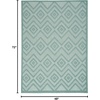image:imageNourison Home Versatile Ivory White 3 x 5 Area Rug  Easy Clean Non Shedding Bed Room Living Room Dining Room Kitchen 3 x 5Aqua Teal