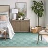 image:imageNourison Home Versatile Ivory White 3 x 5 Area Rug  Easy Clean Non Shedding Bed Room Living Room Dining Room Kitchen 3 x 5Aqua Teal