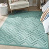 image:imageNourison Home Versatile Ivory White 3 x 5 Area Rug  Easy Clean Non Shedding Bed Room Living Room Dining Room Kitchen 3 x 5Aqua Teal