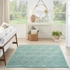 image:imageNourison Home Versatile Ivory White 3 x 5 Area Rug  Easy Clean Non Shedding Bed Room Living Room Dining Room Kitchen 3 x 5Aqua Teal