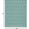 image:imageNourison Home Versatile Ivory White 3 x 5 Area Rug  Easy Clean Non Shedding Bed Room Living Room Dining Room Kitchen 3 x 5Aqua Teal