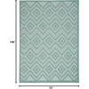 image:imageNourison Home Versatile Ivory White 3 x 5 Area Rug  Easy Clean Non Shedding Bed Room Living Room Dining Room Kitchen 3 x 5Aqua Teal
