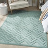 image:imageNourison Home Versatile Ivory White 3 x 5 Area Rug  Easy Clean Non Shedding Bed Room Living Room Dining Room Kitchen 3 x 5Aqua Teal