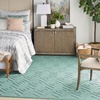 image:imageNourison Home Versatile Ivory White 3 x 5 Area Rug  Easy Clean Non Shedding Bed Room Living Room Dining Room Kitchen 3 x 5Aqua Teal