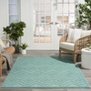 image:imageNourison Home Versatile Ivory White 3 x 5 Area Rug  Easy Clean Non Shedding Bed Room Living Room Dining Room Kitchen 3 x 5Aqua Teal