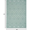 image:imageNourison Home Versatile Ivory White 3 x 5 Area Rug  Easy Clean Non Shedding Bed Room Living Room Dining Room Kitchen 3 x 5Aqua Teal