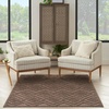 image:imageNourison Home Versatile Ivory White 3 x 5 Area Rug  Easy Clean Non Shedding Bed Room Living Room Dining Room Kitchen 3 x 5Brown