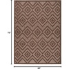 image:imageNourison Home Versatile Ivory White 3 x 5 Area Rug  Easy Clean Non Shedding Bed Room Living Room Dining Room Kitchen 3 x 5Brown