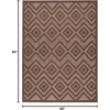 image:imageNourison Home Versatile Ivory White 3 x 5 Area Rug  Easy Clean Non Shedding Bed Room Living Room Dining Room Kitchen 3 x 5Brown