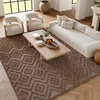 image:imageNourison Home Versatile Ivory White 3 x 5 Area Rug  Easy Clean Non Shedding Bed Room Living Room Dining Room Kitchen 3 x 5Brown