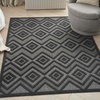 image:imageNourison Home Versatile Ivory White 3 x 5 Area Rug  Easy Clean Non Shedding Bed Room Living Room Dining Room Kitchen 3 x 5Charcoal Black