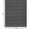 image:imageNourison Home Versatile Ivory White 3 x 5 Area Rug  Easy Clean Non Shedding Bed Room Living Room Dining Room Kitchen 3 x 5Charcoal Black
