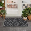 image:imageNourison Home Versatile Ivory White 3 x 5 Area Rug  Easy Clean Non Shedding Bed Room Living Room Dining Room Kitchen 3 x 5Charcoal Black