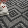 image:imageNourison Home Versatile Ivory White 3 x 5 Area Rug  Easy Clean Non Shedding Bed Room Living Room Dining Room Kitchen 3 x 5Charcoal Black