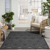 image:imageNourison Home Versatile Ivory White 3 x 5 Area Rug  Easy Clean Non Shedding Bed Room Living Room Dining Room Kitchen 3 x 5Charcoal Black