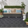 image:imageNourison Home Versatile Ivory White 3 x 5 Area Rug  Easy Clean Non Shedding Bed Room Living Room Dining Room Kitchen 3 x 5Charcoal Black