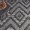 image:imageNourison Home Versatile Ivory White 3 x 5 Area Rug  Easy Clean Non Shedding Bed Room Living Room Dining Room Kitchen 3 x 5Charcoal Black