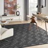 image:imageNourison Home Versatile Ivory White 3 x 5 Area Rug  Easy Clean Non Shedding Bed Room Living Room Dining Room Kitchen 3 x 5Charcoal Black