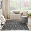image:imageNourison Home Versatile Ivory White 3 x 5 Area Rug  Easy Clean Non Shedding Bed Room Living Room Dining Room Kitchen 3 x 5Charcoal Black