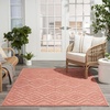 image:imageNourison Home Versatile Ivory White 3 x 5 Area Rug  Easy Clean Non Shedding Bed Room Living Room Dining Room Kitchen 3 x 5Coral Orange