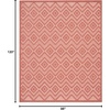 image:imageNourison Home Versatile Ivory White 3 x 5 Area Rug  Easy Clean Non Shedding Bed Room Living Room Dining Room Kitchen 3 x 5Coral Orange