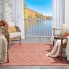image:imageNourison Home Versatile Ivory White 3 x 5 Area Rug  Easy Clean Non Shedding Bed Room Living Room Dining Room Kitchen 3 x 5Coral Orange
